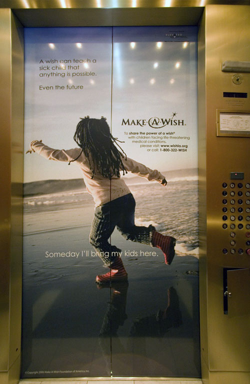 make a wish closed elevator panel